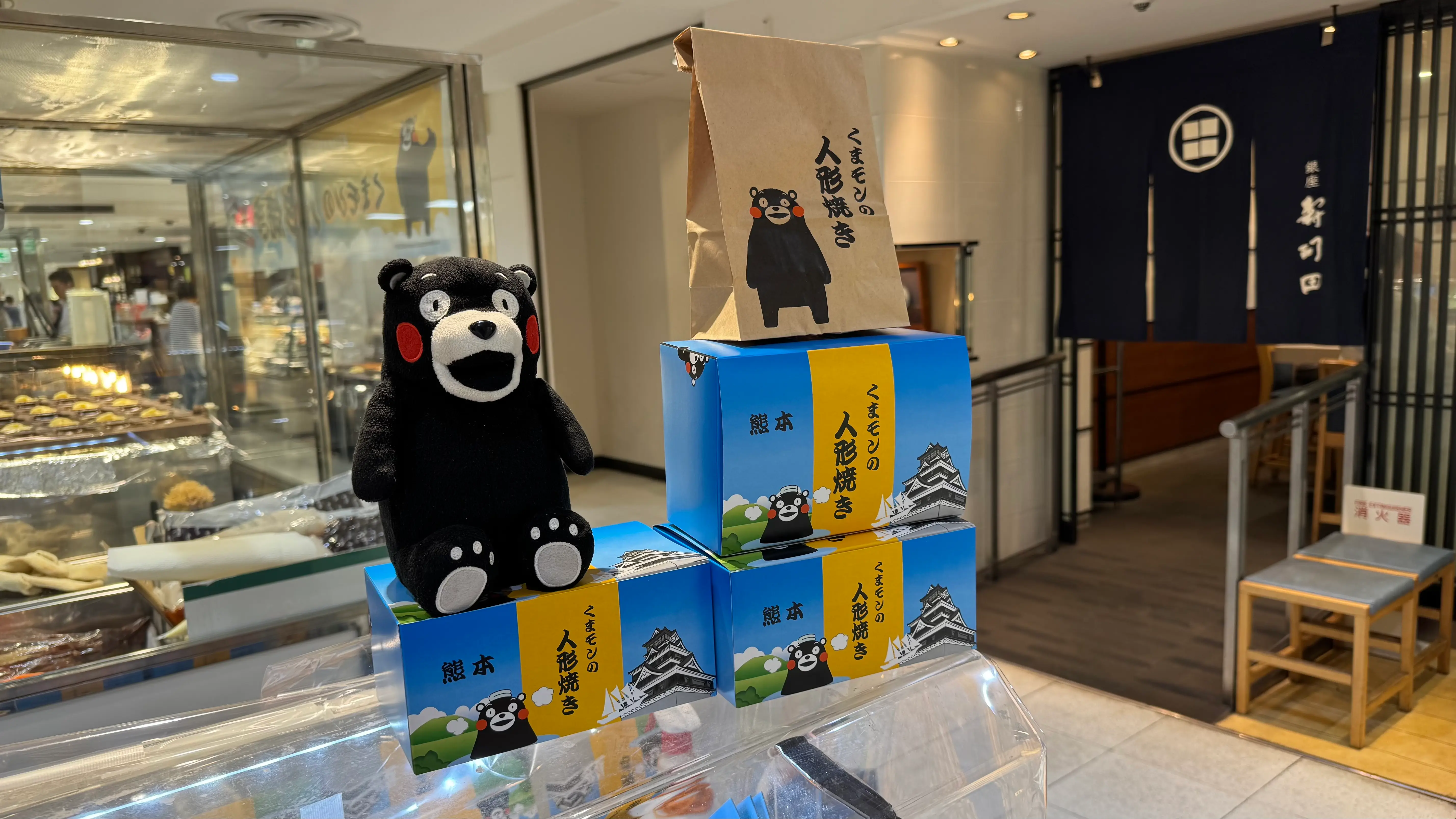 可愛らしいくまモンの人形焼き🐻